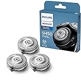 Philips Norelco Orijinal SH50/52 Tıraş Başlıkları Norelco Tıraş Makinesi Serisi 5000 Yuvarlak ve 6000, Yenilenmiş HQ9/50, HQ5