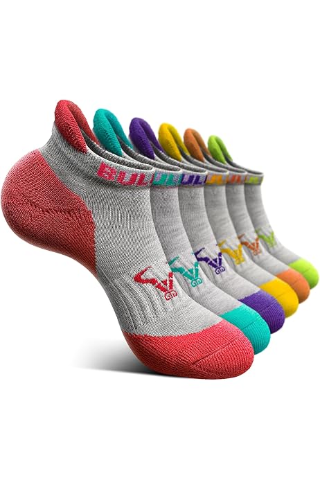 Saucony Chaussettes de course athlétiques pour femme (lot de 6), Gris assorti (8 paires), Medium