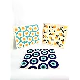 Temmiz Swedish Dishcloth İsve&ccedil; Bezi Renkli Desenli 3'l&uuml; Paket, S&uuml;rd&uuml;r&uuml;lebilir, Tekrar Kullanılabilir, T&uuml;m Y&uuml;zeylere Uygulanab