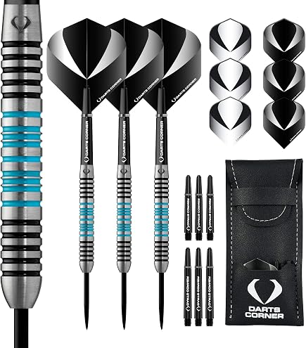Designa Hurricane V2: Set Di Freccette Con Punta In Acciaio Al 90% Tungsteno – Include 6 Alette E 3 Aste In Nylon