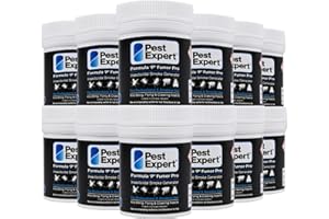 Pest Expert Flea & Cluster Fly Killer Smoke Bombs (12 x 7g) - 240m³ - (7g -TWICE THE SIZE OF MINI SMOKE BOMBS) - Formula 'P' Pro Flea Fogger Fumers, Professional Strength Approved for Amateur Use