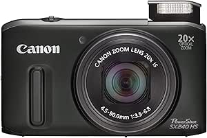 Canon Powershot SX240 HS Digital Camera - Black (12.1 MP, 20x Optical Zoom) 3.0 Inch LCD