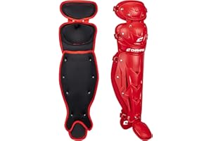 Champro Optimus MVP - Protectores de piernas para atascador de béisbol con doble rodilla, 16,5 pulgadas de longitud