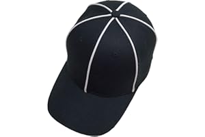 TOPTIE Sporting Goods Chapeau d'arbitre avec Bande Blanche Noir