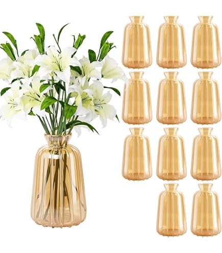 Juego De 12 Jarrones De Brotes SUPMIND, Jarrones De Brotes Negros Al Por Mayor, Jarrones De Flores Pequeños Para Centros De Mesa, Jarrón Mini Vintage Para Boda Rústica, Decoración Del Hogar