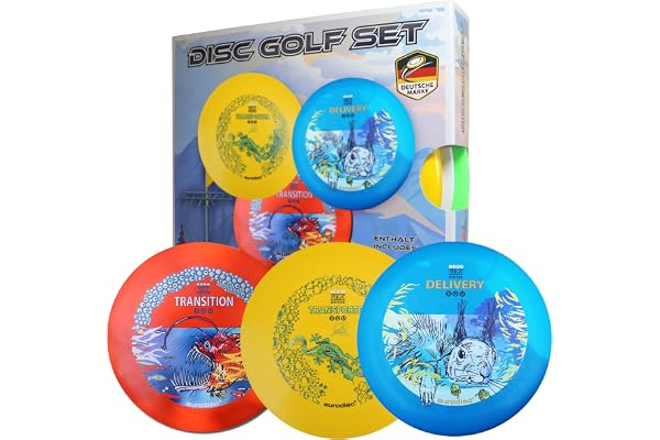 eurodisc Disc Golf Set/Starter Kit SQU Putter Midrange Driver pour debutants