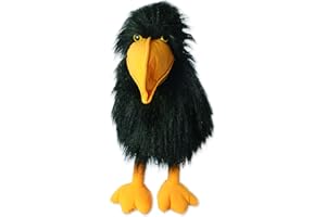 The Puppet Company - Large Birds - Crow Hand Puppet, 45 centimeters