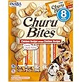 Churu Bites by INABA Dog Treat - Chicken Flavour (8 x 12g) / Crispy Pouches with Creamy Filling Dog Treat, Delicious & Healthy Snack for Dogs, Training Treat, Natural, Grain Free