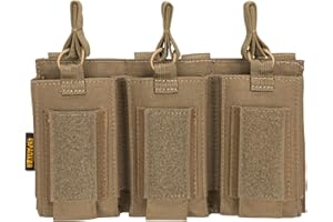 EXCELLENT ELITE SPANKER Custodia a Cielo Aperto per Caricatori Singoli/Doppi/Tripli Molle per M4 M14 M16 AK AR Elastico per Caricatori per Sacchetto Pistola Mag