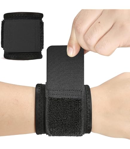 Tutore Polso Bonmedico - Fascia Elastica Per Allenamento, Tennis, Powerlifting, Uomo/Donna - Foto 3