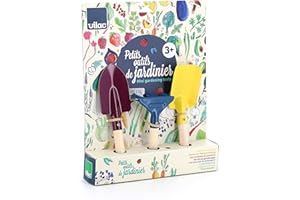 Vilac – Set du Petit Jardinier en Bois et métal - Outils adaptés aux Petites Mains - Parfait pour découvrir Le Jardinage – Idée Cadeau – Dès 3 Ans - 3803G