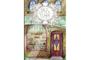 Nice Little Town: Adult Coloring Book: 1