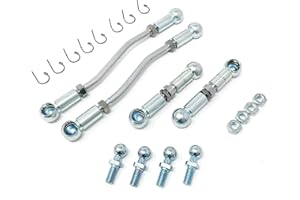 M.S-handel - Tieferlegungskit Airmatic Koppelstangen Luftfahrwerk - Zubehör kompatibel mit Audi A8 4E alle Baujahre - Stufenlos einstellbar - Premium Version ohne Software-Update - Tieferlegung (V4)