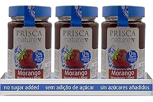 PRISCA Mermelada de Fresa Sin Azúcar Añadido - 3 Unidades
