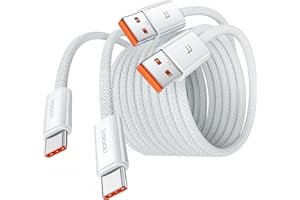 toocki kabel USB C, [2 sztuki 3 m] kabel USB C do ładowania, nylonowy kabel do szybkiego ładowania iPhone 16 15 Pro Max, Samsung S24 S23 Note 10, Huawei P60