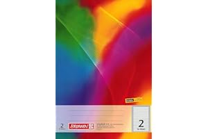 TEXTIMO Schulheft/Schreibheft"BRUNNEN" 16 Blatt - Din A4 / Lineatur 2 (2. Schuljahr) (3 Hefte)