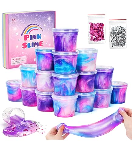 Kit De 6 Slimes Dans Des Œufs - Pâte Anti-Stress Colorée Pour Enfants (Cadeau Pâques Ou Anniversaire)