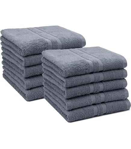 Wolkenfeld Handtücher Set 6-teilig - 550g/m² Bio Baumwolle Oeko-Tex Zertifiziert