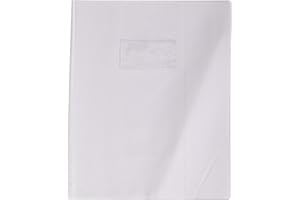 CALLIGRAPHE Clairefontaine 72114C - Funda protectora para cuaderno de ejercicios (PVC, 170 x 220 mm, tamaño de 170 x 220 mm), color blanco