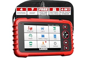 LAUNCH CRP123X V2.0 Escáner OBD2, Lector de Códigos Diagnosis con con 4 Sistemas y 7 Funciones de Reinicio, Motor Transmisión ABS SRS Airbag AutoVIN, Wi-Fi Actualización Gratuita de por Vida