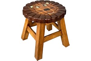 Crafty Artisan kids wooden stools (lion)