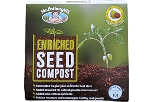 MR FOTHERGILLS MR. FOTHERGILL'S Seed Premium Potting Compost - Peat Free, Enriched with Seaweed and Slow Release Nurtients To Give Seeds The Best Possible Start. Strong Healthy Seedlings, 10L