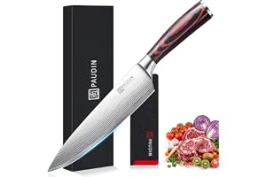 PAUDIN kockkniv 20 cm, vass, 5Cr15MoV rostfritt stål, paketkasträhandtag