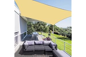 CHSG Parasol Voile, 3 * 4m Toile Ombrage Protection pour Terrasse Extérieur, Voile d'Ombrage Imperméable Rectangulaire Auvent Protection des Rayons Extérieur Terrass Balcon