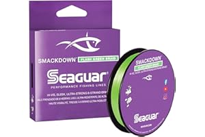 Seaguar Smackdown - Lenza da pesca intrecciata ad alta visibilità, colore verde acceso, varie misure