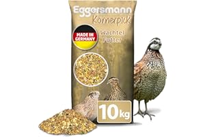 Eggersmann Körnerpick Wachtel Futter 10 kg – GVO-freies Alleinfutter für Wachteln –Schmackhaftes Wachtelfutter mit schnabelgerechter Körnung – Ausgewogene Körnermischung für Legewachteln