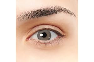 LENTES DE CONTACTO VIP Lentillas de Contacto Color Gris Suave Duración 1 Año + Kit de Accesorios Color Málaga VIP (2 Piezas) Con Aro de Definición