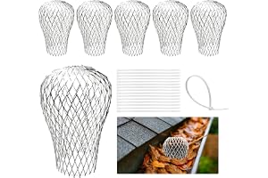 Takränneskydd Mot Löv 6 Pack Regnränneskydd Stuprörsskydd Lövsamlare Filter Och Korg För Stuprör Passar Diameter 3–15 cm