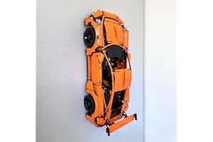 The Good Idea | Wall Mount for Lego Technic Porsche 911 GT3 RS 42056 | Secure & Stylish Display Bracket for Model Car upright or upside-down