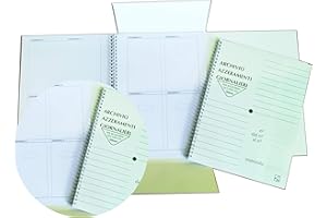 4Mat Cartellina Archivio Azzeramenti Fiscali 80 mm 30x23 cm Bianca e Verde