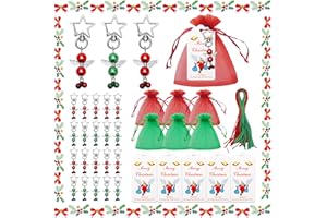 Anruyi 24 Stück Schutzengel Anhänger, Gastgeschenke Taufe mit Organza Beutel + Papieranhänger + dekoratives Seil, schutzengel schlüsselanhänger für Hochzeit Geburtstag Weihnachten(Grün Rot)