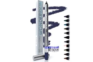Wonderskin Eyeliner Pencil, 1440 Longwear Blue Purple Eyeliner Pencil - Waterproof, Sharpenable & Smudge Proof