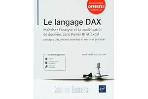 Le langage DAX - Maîtrisez l’analyse et la modélisation de données dans Power BI et Excel : concepts clés, notions avancées et exercices pratiques