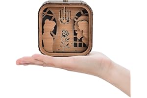 DR. PETS Miss Li Garden ręcznie robiona pozytywka, ręcznie robiony prezent, różne style, najlepszy prezent dla ukochanej osoby, przyjaciół na festiwale, rocznice (Piękna i Bestia)