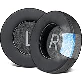 SOULWIT Kühlgel Ersatz Ohrpolster für AKG K701, K702, Q701, Q702, K601, K612, K712 Kopfhörer, Ohrpolster mit EIS-Seidenstoff,