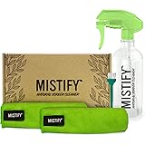 Mistify Pulizia Schermo Naturale 500ml e 2 Panni in Microfibra [Smartphone Tablet Portatili Tastiere Touchscreen Oleofebiche 