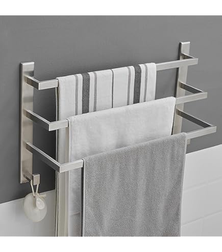 Sabie Stainless Steel Single Towel Rail - 600mm - View #3