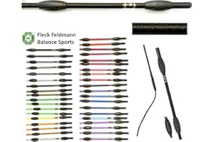 JA Horse Fleck Feldmann Balance Sports Dressurgerte Gerte Reitgerte (120 cm, schwarz)