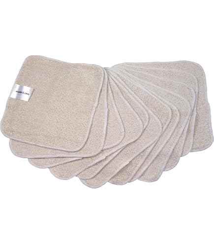 25 Lingettes Bébé Lavables En Coton Bio - 15x15cm - Douces & Écologiques