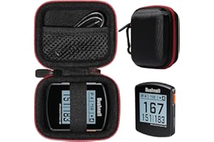 CaseSack Golf GPS Case for Bushnell Phontom Golf GPS, Neo Ghost Golf GPS, Garmin 010-01959-00 Approach G10, Other Handheld GPS, More Room for Cable and Others (Black with Red Zip Contrasted)