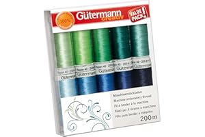 Gütermann Filo Impostato, Viscosa, Multicolore, 200m, 2000 unità