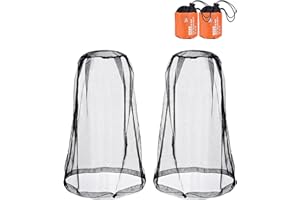 eBoot 2 Pack Head Net Face Mesh Head Cover for Outdoor Lovers Protect from Fly Screen Mosquito Gnat and Other Flies