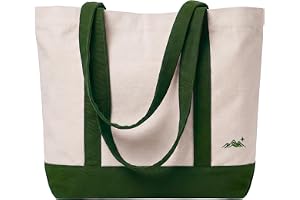 Rymlig bärväska i kanvas och gabardin med bred botten, sidoveck, robusta handtag och fint broderi i kontrasterande look för shopping, kontor, resor och daglig användning