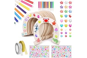 MQIAN 40 Stk Hufeisen Holz Set, Hufeisen Kindergeburtstag, Pferde Deko Kindergeburtstag, Holzpferd Zubehör, Pferde Geburtstag, Pferde Geburtstagsdeko, Mitgebsel Pferdegeburtstag, Hufeisen Deko, Pferde Deko