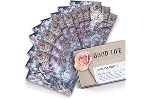 Sacchetti profumati per armadio alla Rosa damascena Good Life | Progettate in Nuova Zelanda | 12 bustine