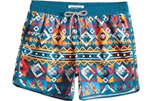 MaaMgic Bañador Hombre de Natación Secado Rápido Interior de Malla Pantalones Cortos d'Aire Vintage 80s 90s